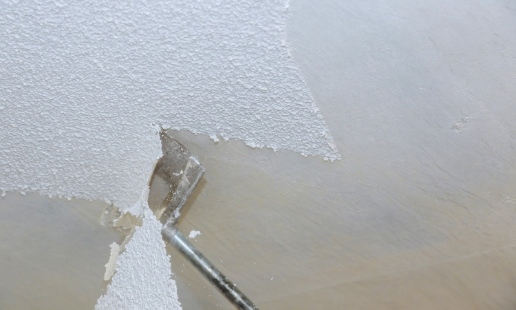 how to remove a popcorn ceiling